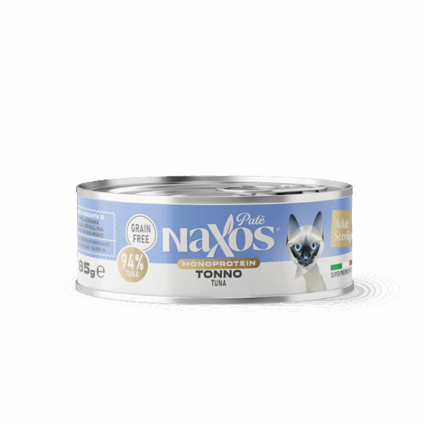 NAXOS CAT STERILIZED MONO - tuńczyk - puszka dla kotów sterylizowanych 85g